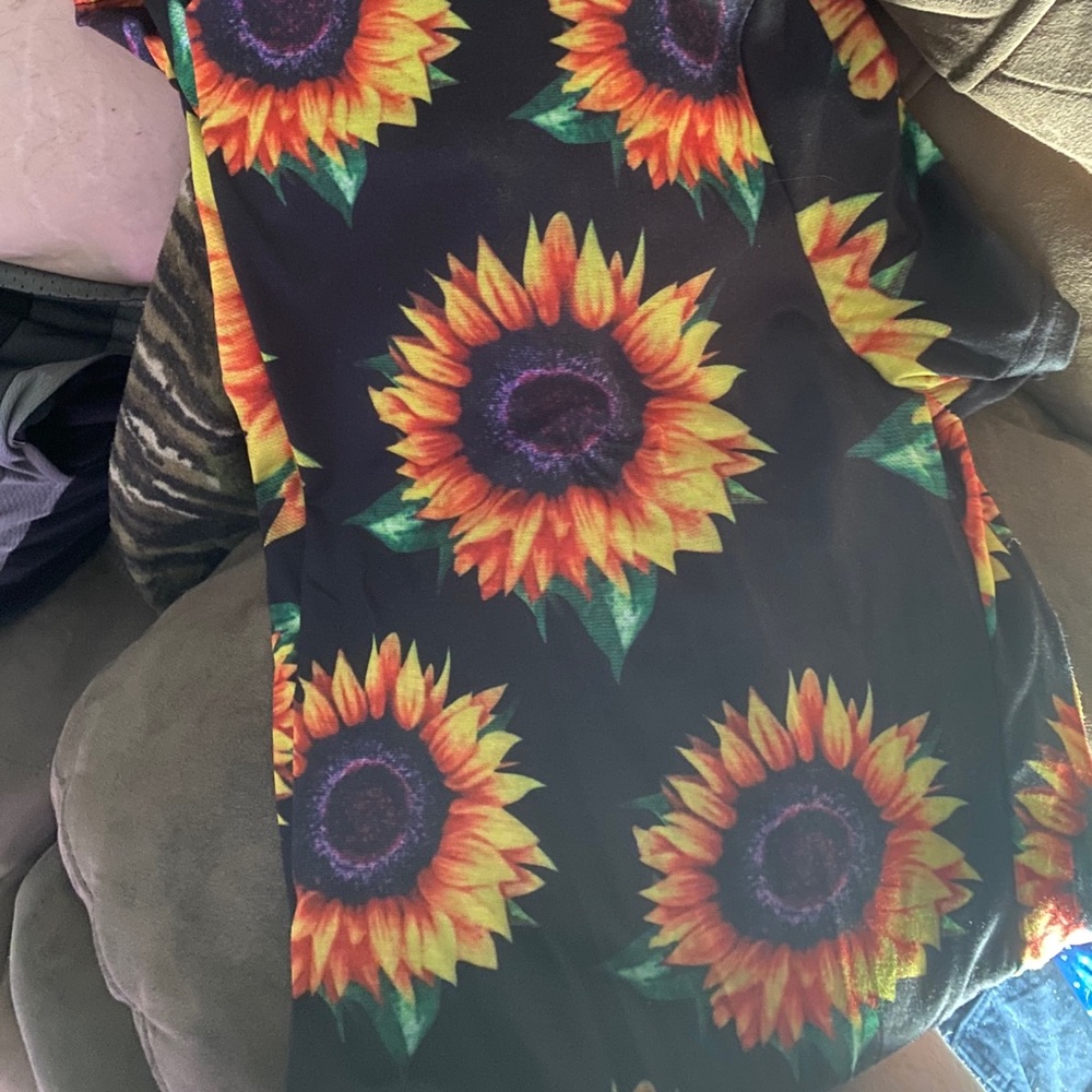 Sunflower short sleeve duster